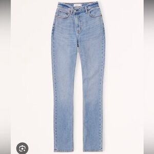 Abercrombie 90s Slim Straight Ultra High Rise Jean - Size 33R (16)